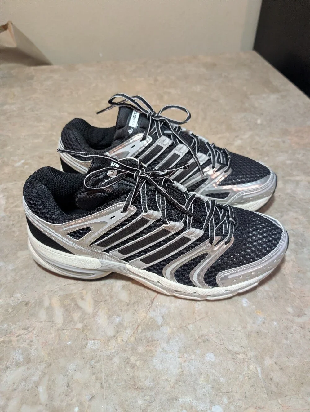 Adidas ADISTAR Odi Star Control 5 Black Silver Running Shoes (2025) Men Size 12